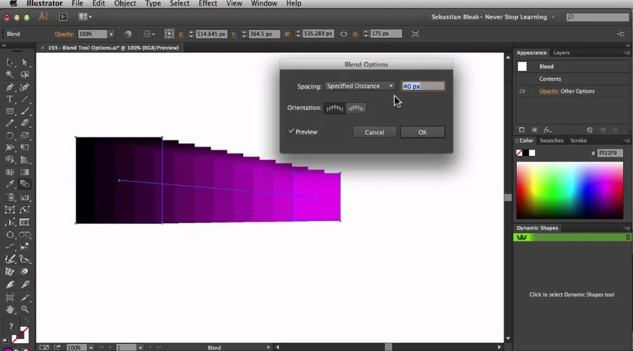Blend Tool