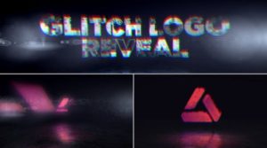 Glitch Logo Reveal